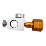 Maxbell CO2 Cylinder Refill Adapter Bottle Connector Pressure Gauge for Maker style E