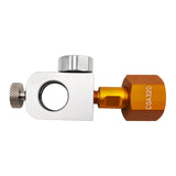Maxbell CO2 Cylinder Refill Adapter Bottle Connector Pressure Gauge for Maker style F