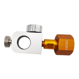 Maxbell CO2 Cylinder Refill Adapter Bottle Connector Pressure Gauge for Maker style F