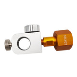 Maxbell CO2 Cylinder Refill Adapter Bottle Connector Pressure Gauge for Maker style F