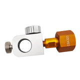 Maxbell CO2 Cylinder Refill Adapter Bottle Connector Pressure Gauge for Maker style F