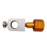 Maxbell CO2 Cylinder Refill Adapter Bottle Connector Pressure Gauge for Maker style H