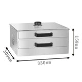 Maxbell Rice Roll Machine Steamed Vermicelli Roll Steamer Machine for Home Use 3 Flat Drawers