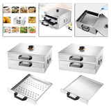 Maxbell Rice Roll Machine Steamed Vermicelli Roll Steamer Machine for Home Use 3 Flat Drawers