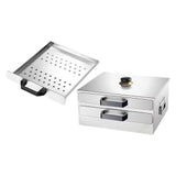Maxbell Rice Roll Machine Steamed Vermicelli Roll Steamer Machine for Home Use 3 Flat Drawers