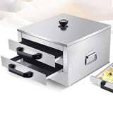 Maxbell Rice Roll Machine Steamed Vermicelli Roll Steamer Machine for Home Use 3 Flat Drawers