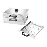 Maxbell Rice Roll Machine Steamed Vermicelli Roll Steamer Machine for Home Use 3 Flat Drawers