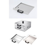 Maxbell Rice Roll Machine Steamed Vermicelli Roll Steamer Machine for Home Use 2 Drawers+1 Steamer