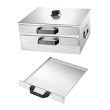 Maxbell Rice Roll Machine Steamed Vermicelli Roll Steamer Machine for Home Use 2 Drawers+1 Steamer