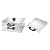 Maxbell Rice Roll Machine Steamed Vermicelli Roll Steamer Machine for Home Use 2 Drawers+1 Steamer