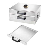 Maxbell Rice Roll Machine Steamed Vermicelli Roll Steamer Machine for Home Use 2 Drawers+1 Steamer