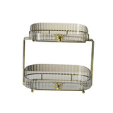 Maxbell Multi Layer Storage Shelves Decoration Large Capacity for Bedroom Hotel Clear