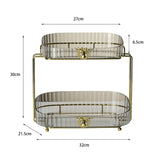 Maxbell Multi Layer Storage Shelves Decoration Large Capacity for Bedroom Hotel Clear