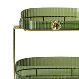 Maxbell Multi Layer Storage Shelves Decoration Large Capacity for Bedroom Hotel Green