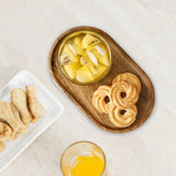 Maxbell Wooden Serving Plate Sushi Board Cheese Plate Decorative for Party Steak BBQ