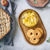 Maxbell Wooden Serving Plate Sushi Board Cheese Plate Decorative for Party Steak BBQ