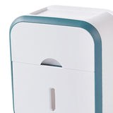 Maxbell Tissue Box Facial Napkin Box Holder Tissue Case for Kitchen Bedroom Restroom White and Green