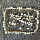 Maxbell Modern Pearl Crown Cake Topper Tiaras for Birthday Baby Shower Wedding