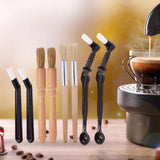 Maxbell 8Pcs Machine Cleaner Tool with Wood Handle for Coffee Tool Office Shop
