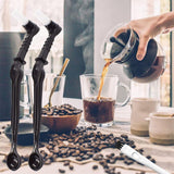 Maxbell 8Pcs Machine Cleaner Tool with Wood Handle for Coffee Tool Office Shop