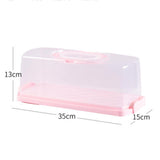 Maxbell Rectangular Bread Keeper with Handle Show Tool for Home Bagel Quick Breads