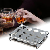 Maxbell Shot Glasses Serving Tray 15ml Serving Tray for Restaurant Wedding Home 12 Hole