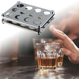 Maxbell Shot Glasses Serving Tray 15ml Serving Tray for Restaurant Wedding Home 12 Hole