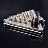 Maxbell Shot Glasses Serving Tray 15ml Serving Tray for Restaurant Wedding Home 24 Hole