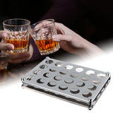 Maxbell Shot Glasses Serving Tray 15ml Serving Tray for Restaurant Wedding Home 24 Hole