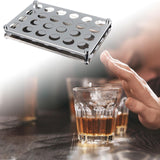 Maxbell Shot Glasses Serving Tray 15ml Serving Tray for Restaurant Wedding Home 24 Hole