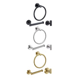 Maxbell 3 Pack Bathroom Towel Rack with Towel Ring Bathroom Accessories for Kitchen black