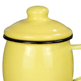 Maxbell Enamel Drinking Mug Tea Cup Juice Cup for Office Kitchen Picnic Yellow