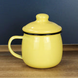 Maxbell Enamel Drinking Mug Tea Cup Juice Cup for Office Kitchen Picnic Yellow