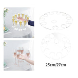 Maxbell Goblet Holder Goblet Rack Cup Holder Glass Cup Display Rack for Cafe Bar 250ml 10 Holes