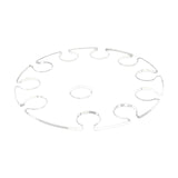 Maxbell Goblet Holder Goblet Rack Cup Holder Glass Cup Display Rack for Cafe Bar 250ml 10 Holes