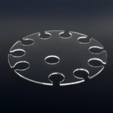 Maxbell Goblet Holder Goblet Rack Cup Holder Glass Cup Display Rack for Cafe Bar 250ml 10 Holes