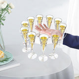 Maxbell Goblet Holder Goblet Rack Cup Holder Glass Cup Display Rack for Cafe Bar 250ml 10 Holes