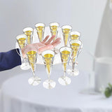 Maxbell Goblet Holder Goblet Rack Cup Holder Glass Cup Display Rack for Cafe Bar 250ml 10 Holes