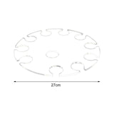 Maxbell Goblet Holder Goblet Rack Cup Holder Glass Cup Display Rack for Cafe Bar 270ml 10 Holes