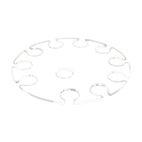 Maxbell Goblet Holder Goblet Rack Cup Holder Glass Cup Display Rack for Cafe Bar 270ml 10 Holes