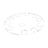 Maxbell Goblet Holder Goblet Rack Cup Holder Glass Cup Display Rack for Cafe Bar 270ml 10 Holes