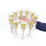 Maxbell Goblet Holder Goblet Rack Cup Holder Glass Cup Display Rack for Cafe Bar 270ml 10 Holes