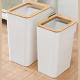 Maxbell Modern Trash Bin Garbage Can Wastebasket Dustbin Bucket for Toilet Bedroom Black 7L