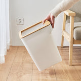 Maxbell Modern Trash Bin Garbage Can Wastebasket Dustbin Bucket for Toilet Bedroom White 10L