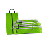 Maxbell 4x Luggage Packing Organizer Travel Storage Bags Shoes Bags for Travel Home Green