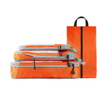 Maxbell 4x Luggage Packing Organizer Travel Storage Bags Shoes Bags for Travel Home Orange