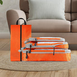 Maxbell 4x Luggage Packing Organizer Travel Storage Bags Shoes Bags for Travel Home Orange