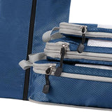 Maxbell 4x Luggage Packing Organizer Travel Storage Bags Shoes Bags for Travel Home Navy Blue
