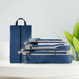 Maxbell 4x Luggage Packing Organizer Travel Storage Bags Shoes Bags for Travel Home Navy Blue