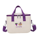 Maxbell Portable lunch Storage Bag Insulated Lunch Box Keep Warm for Camping Children Adults violet